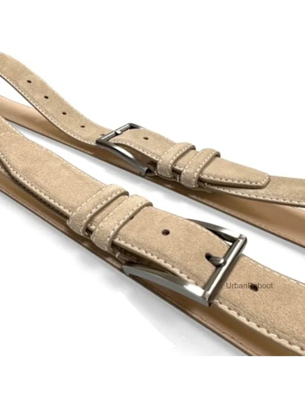 Men's Suede Full Leather Dress Belt 35mm Multi-Style Options